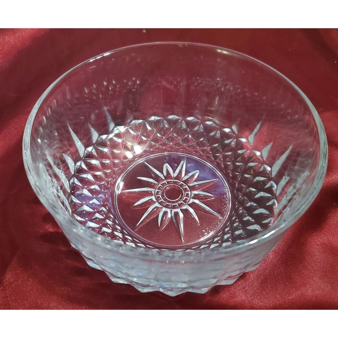Arcoroc France Small 5 Inch Dessert Side Dish Bowls Starburst Glass - Etsy
