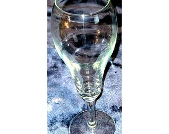 Vintage Bubble Champagne Coupe Glasses Set of 4 Stemmed Clear