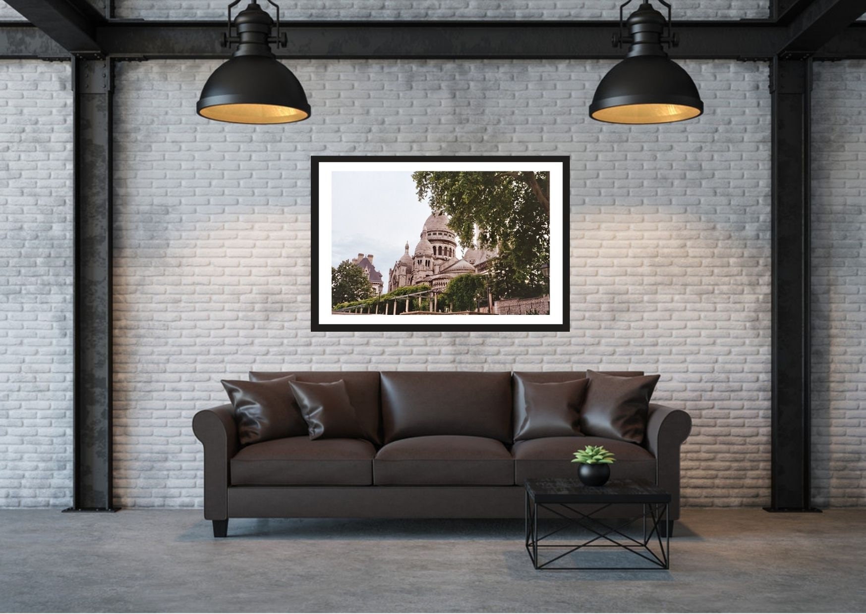 Poster Affiche Photographie Argentique Sacré Coeur Montmartre Paris France