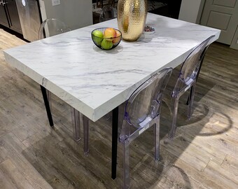 Marble Kitchen Table Etsy