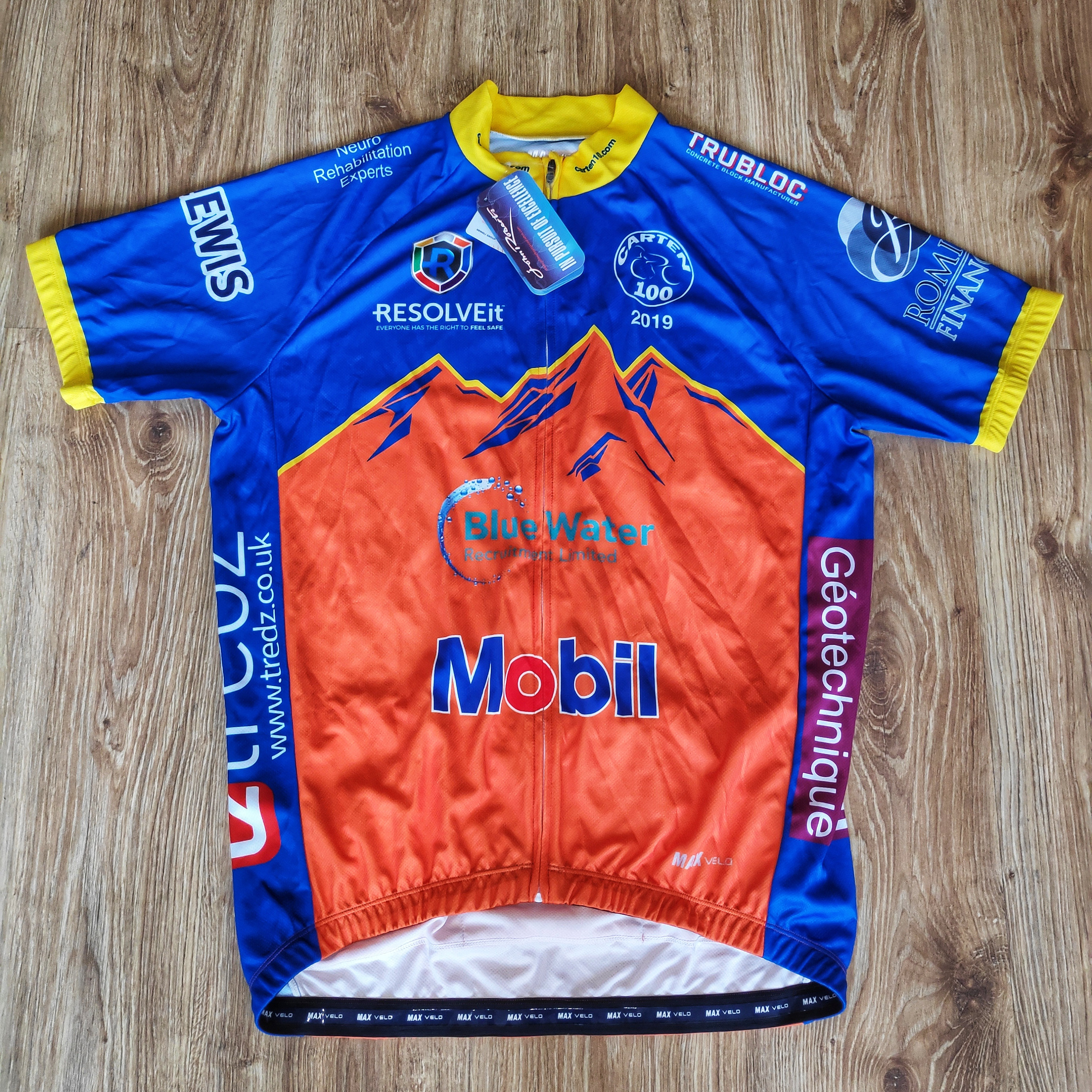 2019 Cycling jersey for man, XL cycle jersey, Bike clothes, Max Velo, Gift for bike riders