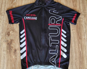 Vintage 90s Bike Cycling  jersey t-shirt men by Altura Bikewear Retro racing jersey short sleeve Road bike jersey Size M