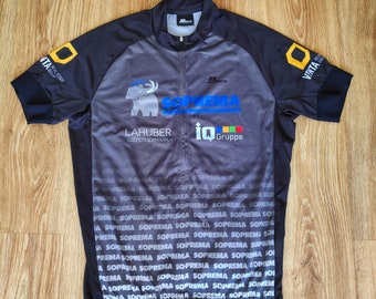 Vintage 90s bike cycling jersey Full zipper jersey t-shirt men by SanSirro Retro racing jersey short sleeve Road bike jersey Size M