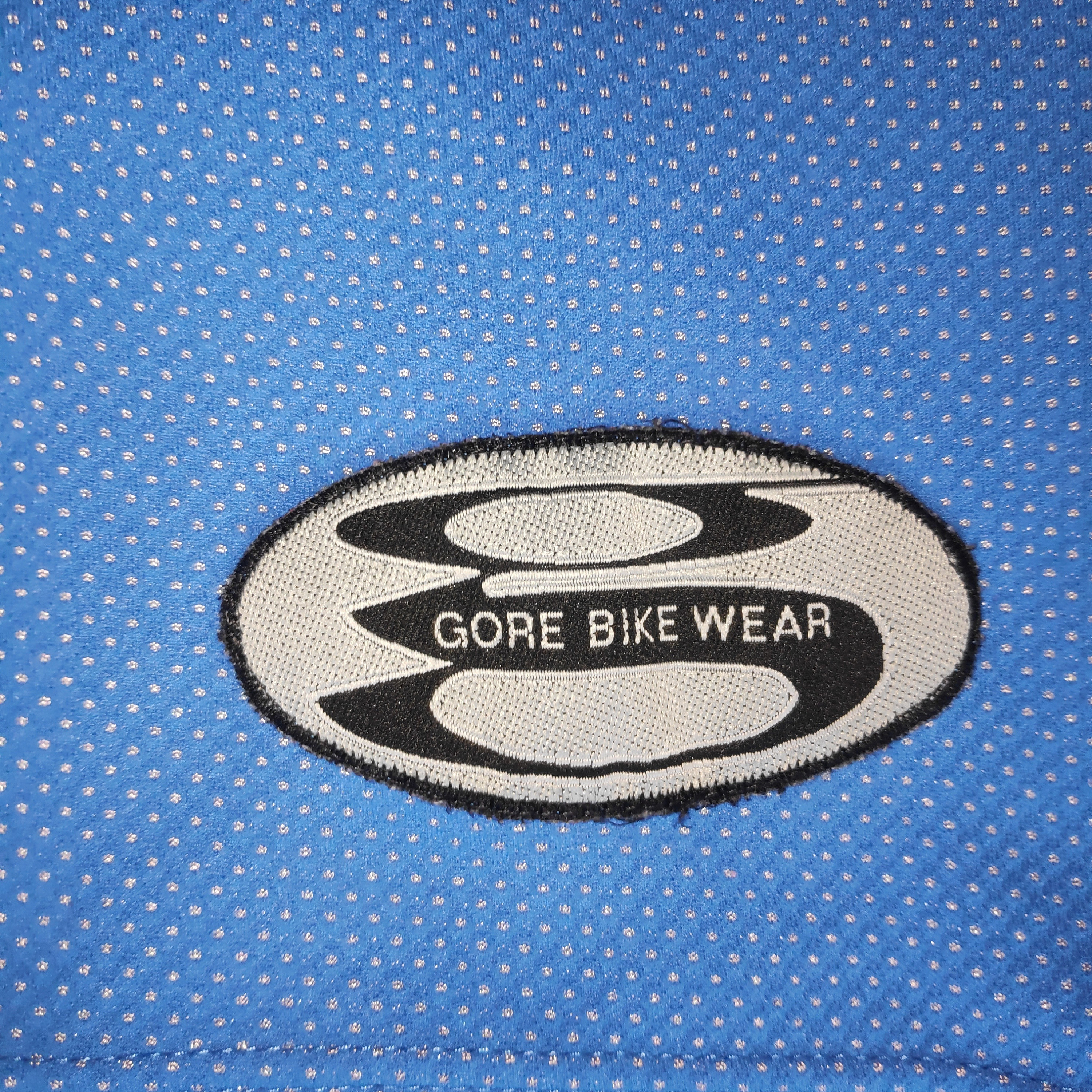 Vintage Men's Cycling Jersey Gore Bike Wear, Bike T-Shirt, Blue Racing Jersey, Size 36, image size:3000x3000