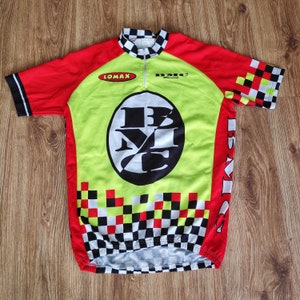 Vintage 90s Bike Cycling jersey t-shirt men by Lomax BMC Racing Retro racing jersey short sleeve Road bike jersey