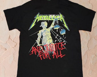 Metallica Justice for All T Shirt 100% Cotton, Gildan Heavy Cotton