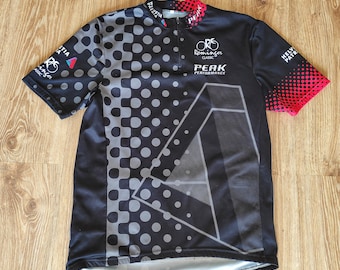 Vintage 90s Cycling jersey men by Perfomance Peak Retro racing jersey short sleeve Road bike jersey Top Size XL
