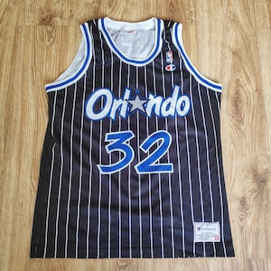 Rare Vintage 90s Shaquille O&#39;Niel Champion USA NBA Orlando Magic Basketball Sleeveless Men&#39;s Throwback Jersey Size Tank M Adult Retro