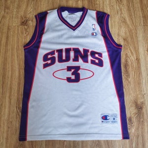 Champion NBA Phoenix Suns Jersey White Purple Marbury #3 Tank Top