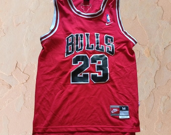 Rare Vintage 90s Michael Jordan Nike USA NBA Chicago Bulls Basketball Throwback Jersey Shirt Tank Top Size M Retro