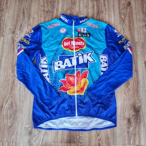 Vintage 90s Cycling jersey windstopper men by Biemme Retro racing jersey long sleeve Road bike jersey Top made in Italy Size 4XL