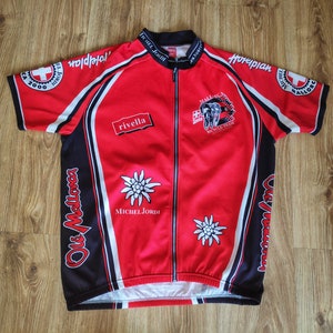Vintage Bike Cycling jersey men by Michel Jordi Max Hurzeler Retro racing jersey full zipper Road bike jersey Top Size XL