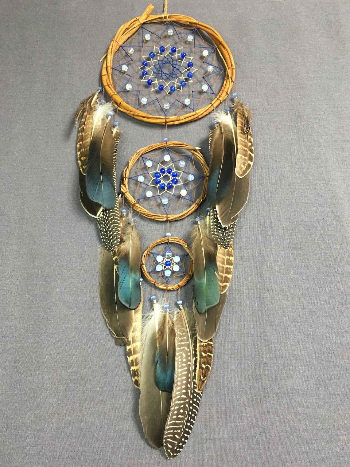 Large Authentic Dream Catcher Ojibwe Native American Above Etsy