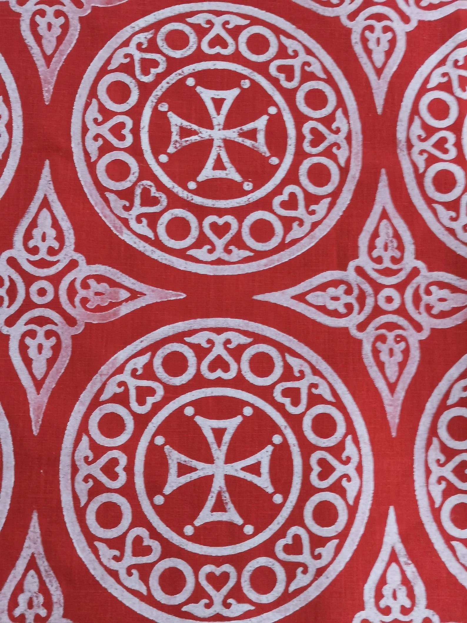 Block print linen fabric Etsy