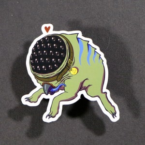 SECONDEN Houndeye Sticker - 3 inch Vinyl Sticker | Video Game Fan Art | Halfwaardetijd | Black Mesa | Peeper Puppy's
