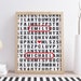 Custom Crossword Family Names Print, Personalized Significant Other ...