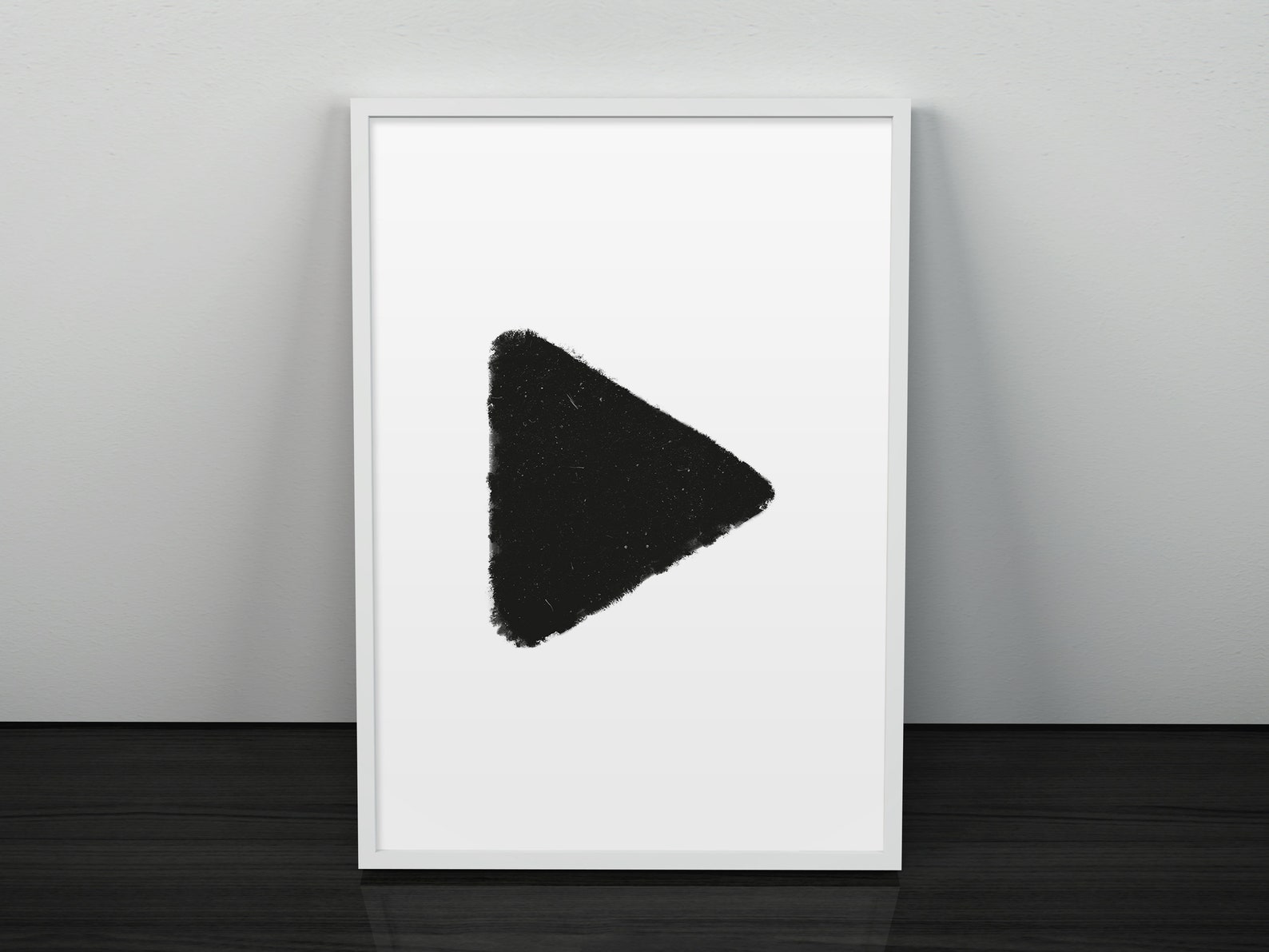 Set of 3 Prints Pause Play Stop Sign Wall Poster Modern - Etsy