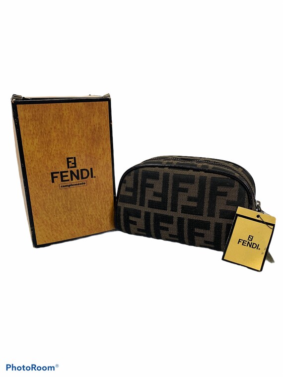 Fendi vintage clutch bag w/box