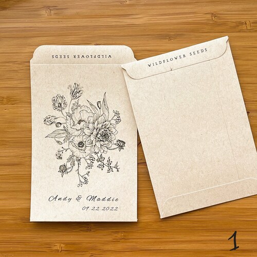 DIY Let Love Grow Seed Packets Custom Seed Packet Wedding - Etsy