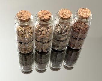 Flower Seeds Gift Set, Unique Eco Friendly Gardening Favor for All Occasions, Bee Friendly