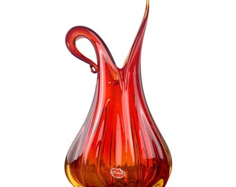 Vintage, Murano-glasvas från mitten av århundradet, italienskt konstglas
