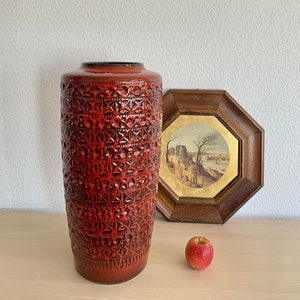 Vintage Fat Lava Vase, W. Germany, 1960s