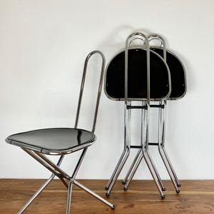 1 of 6, Memphis Style Folding Chair by Neils Gammelgard for Ikea, 80's