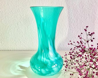 ターコイズガラスミニ花瓶 1970年代 - Etsy 日本