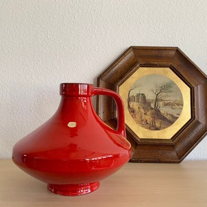 Vintage Fat Lava Vase, Stein-Keramik, W. Germany, 1960s