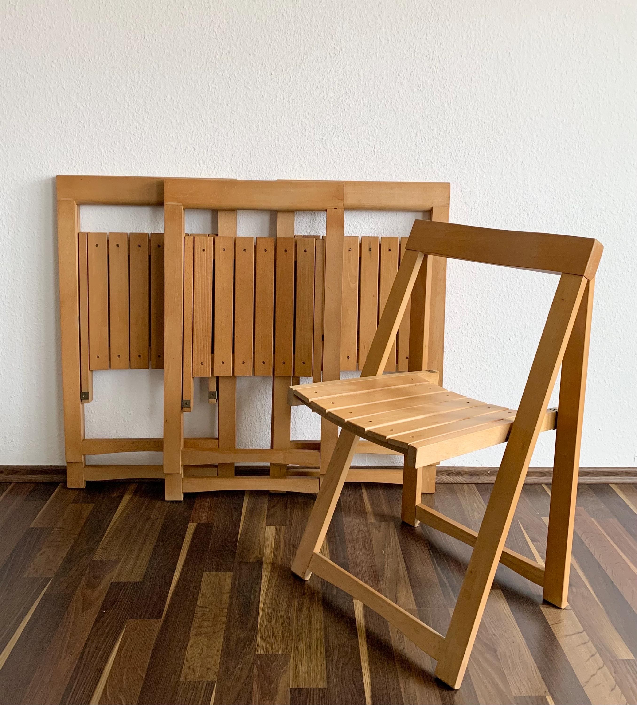 1 of 4, Vintage Wood Folding Chair, Aldo Jacober Design, 1960s - Etsy