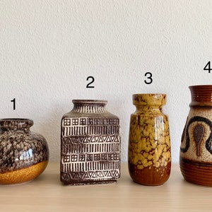 Vintage West Germany Fat Lava Vase, 1960s