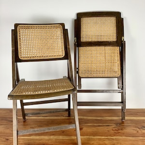 Set of 2, Vintage rattan chairs, 1960s, Germany