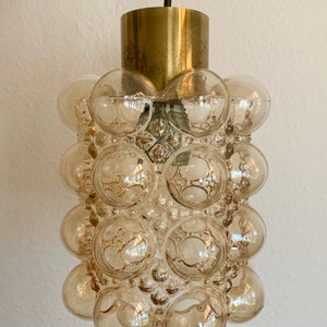 Bubble Glass Pendant Lamp by Helena Tynell for Glashütte Limburg, Germany, 1970s