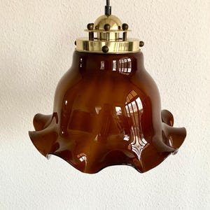 Vintage Glass Lamp by Peill & Putzler – 1970s, Germany