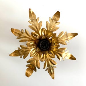 Hollywood Regency Style Sconce, Floral lamp, 1960s
