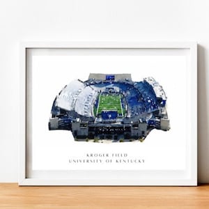 Kroger Field Stadium Watercolor