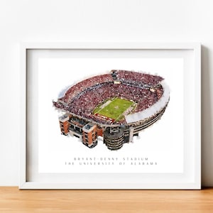 Bryant-Denny Stadium Watercolor