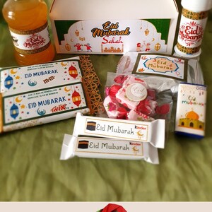 Box Eid enfant, cadeau islamique, cadeau pour les musulmans, bonbons hallal, hallal, cadeau enfant musulman, box fête eid, box ramadan