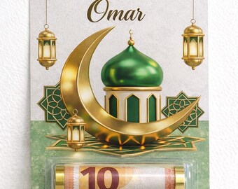 Personalized Eid gift card – Eid Mubarak gift idea for children