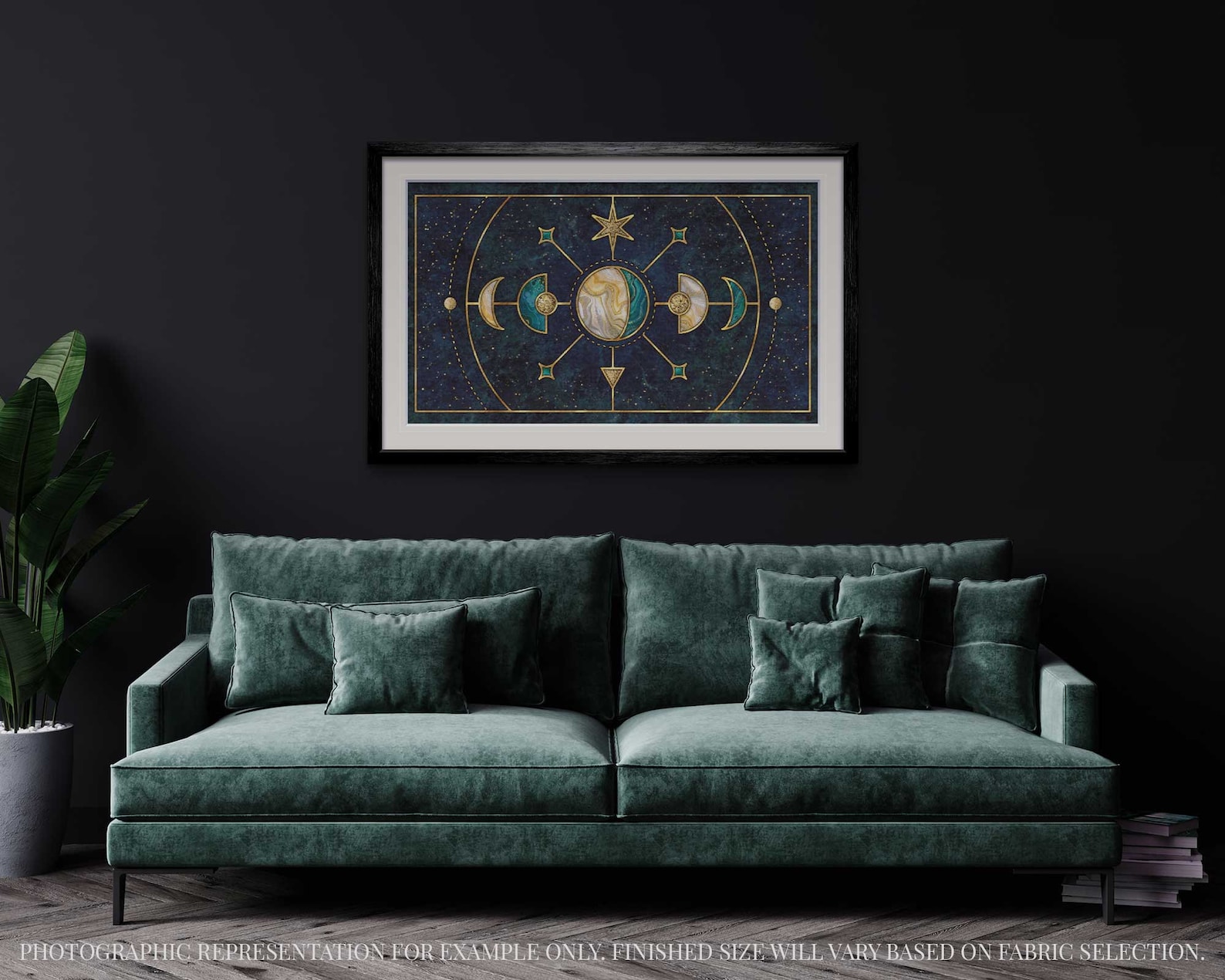 Just a Phase Modern Counted Cross Stitch Pattern. Full Coverage Moon ...