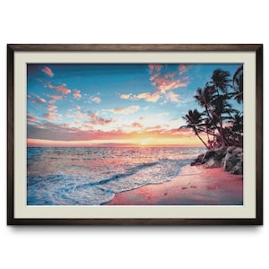 Paradise Modern Counted Cross Stitch Pattern. Full Coverage Beach XStitch Chart, Ocean PDF Digital Download, Pattern Keeper Compatible.