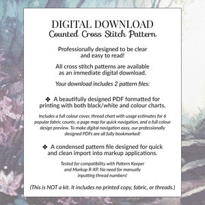 Dusk Modern Counted Cross Stitch Pattern. Full Coverage Xstitch Chart ...