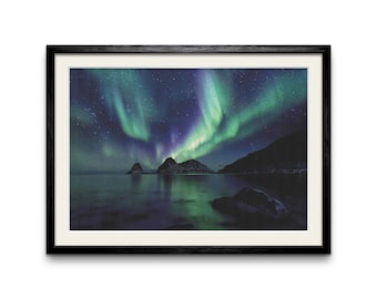 Aurora Borealis Cross Stitch Pattern, Full Coverage XStitch (PDF Digital Download)