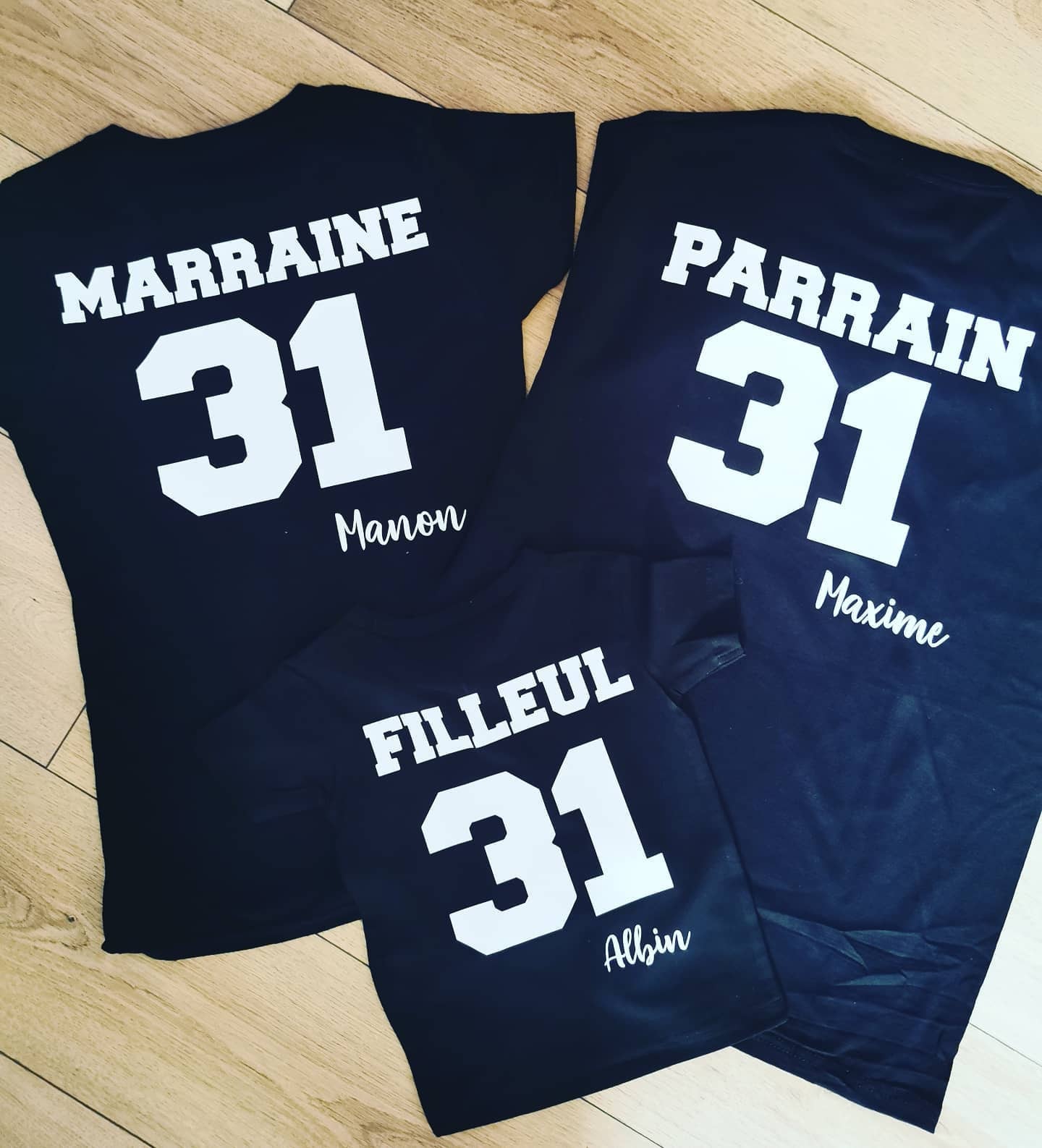 T shirt parrain marraine filleul sale