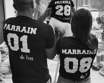 TEE SHIRT NOIR Filleul/Filleule