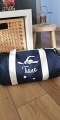 Swimmer pattern sports bag