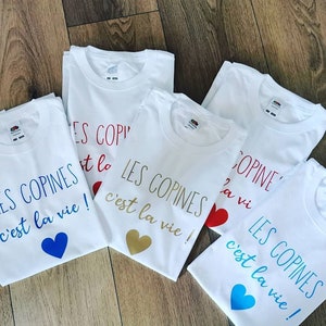 TEE SHIRT les copines c'est la vie image 2