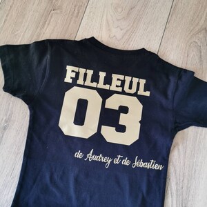 TEE SHIRT NOIR Filleul/Filleule image 3