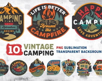Download Camping Illustration Etsy