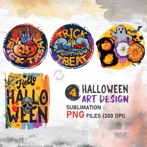 Halloween PNG Sublimation Design bundle.